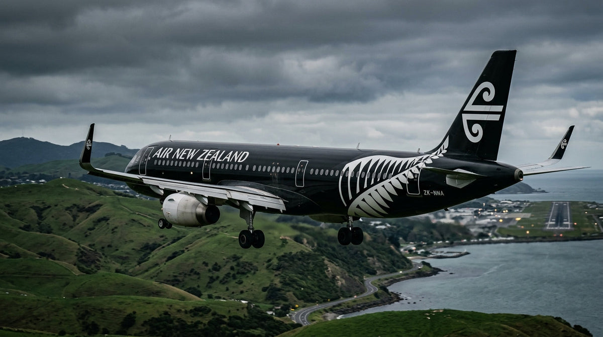 Air New Zealand A321 Aborts Wellington Landing in Wind Shear