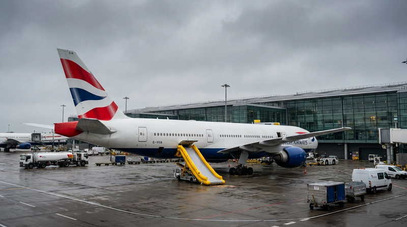 British Airways Boeing 777 BA217 To Washington Delayed Six Hours At Heathrow After New Flight Attendant Mistakenly Deploys Emergency Slide On Second Day Of Work