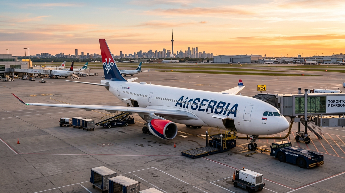 Air Serbia Restores Belgrade-Toronto Nonstop After 34 Years — Twice-Weekly Airbus A330-200 Launches With 235-Passenger Inaugural Flight JU508