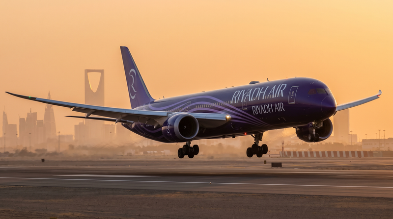 Riyadh Air's First Two Boeing 787-9s Land In Riyadh 4 Minutes Apart With Saudi Hawks Escort Ahead Of July 1 London Launch