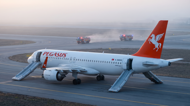 Power Bank Fire Forces Slide Evacuation Of Pegasus Jet At Ankara Esenboga Before Izmir Flight