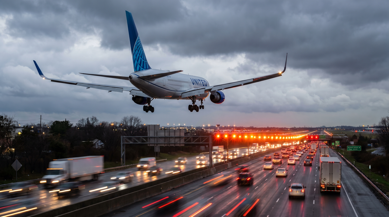 NTSB: United 767 Captain Was Warned By Cockpit Alerts And First Officer Before Striking 15-Foot Light Pole Over New Jersey Turnpike