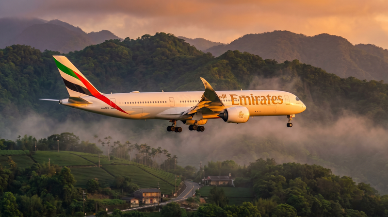 Emirates Resumes 2nd Daily Dubai-Taipei Flight June 13 With New Airbus A350-900 Flying Alongside The A380