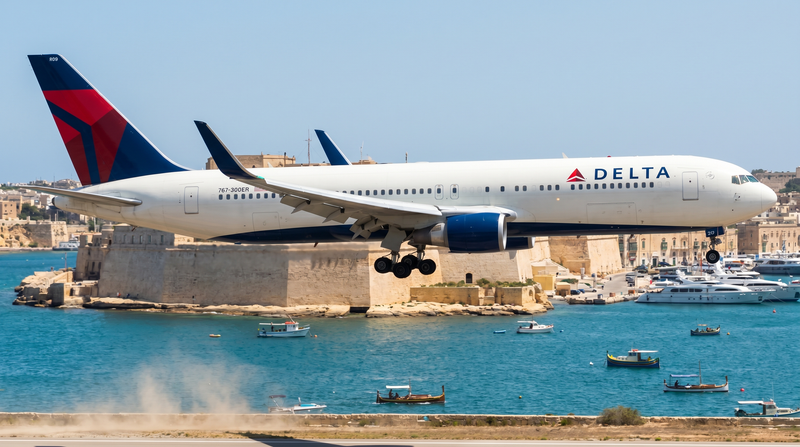 Delta Launches First-Ever JFK-Malta Nonstop Today: Boeing 767-300ER Flies 3x Weekly After Employees Voted For The Island Route