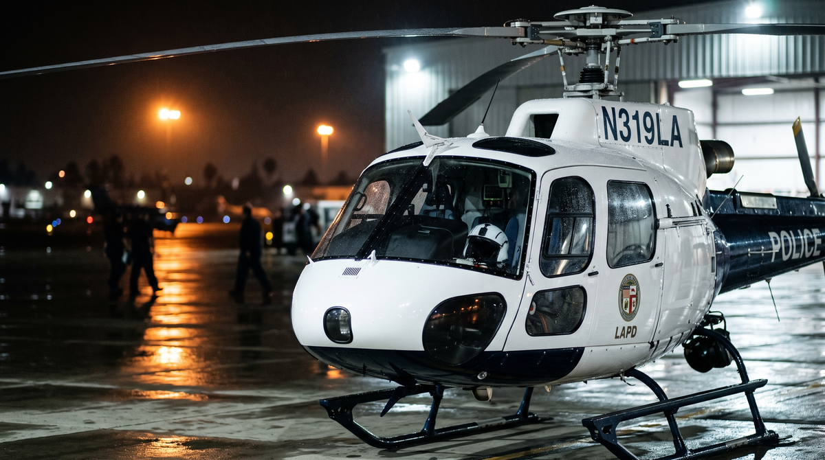 Drone Hits LAPD Helicopter Over Los Angeles