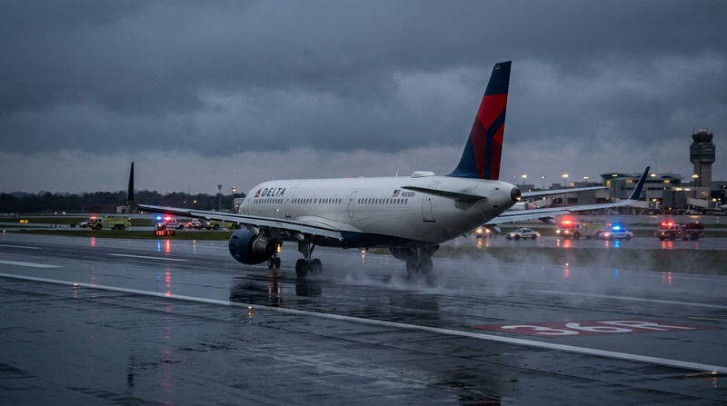 Delta Air Lines Airbus A321 flight DL337 declares emergency and diverts to Charlotte after cockpit smoke forces pilots onto oxygen masks, all aboard land safely