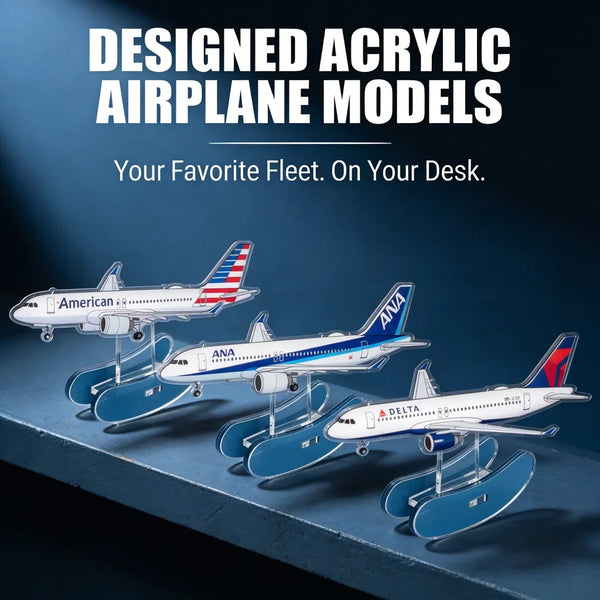 Designed Acrylic Airplane Models