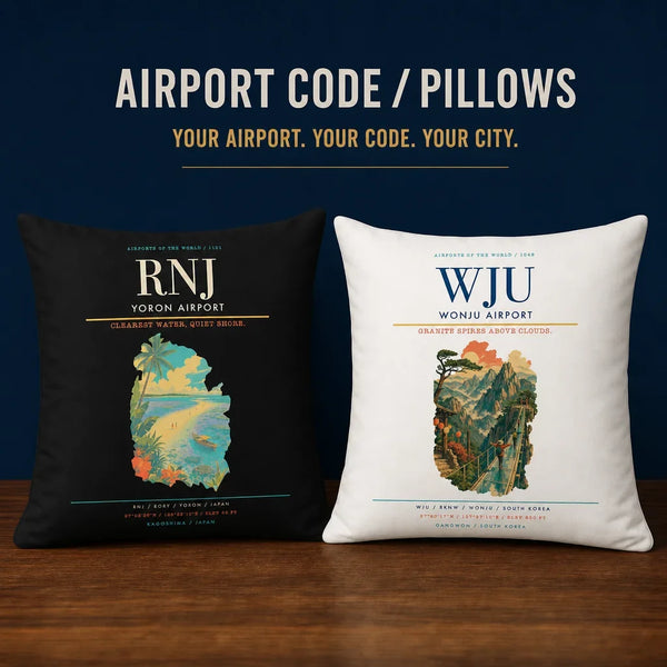Airport Code Pillows