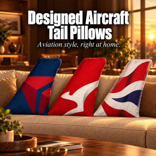 Designed Aircraft Tail Pillows