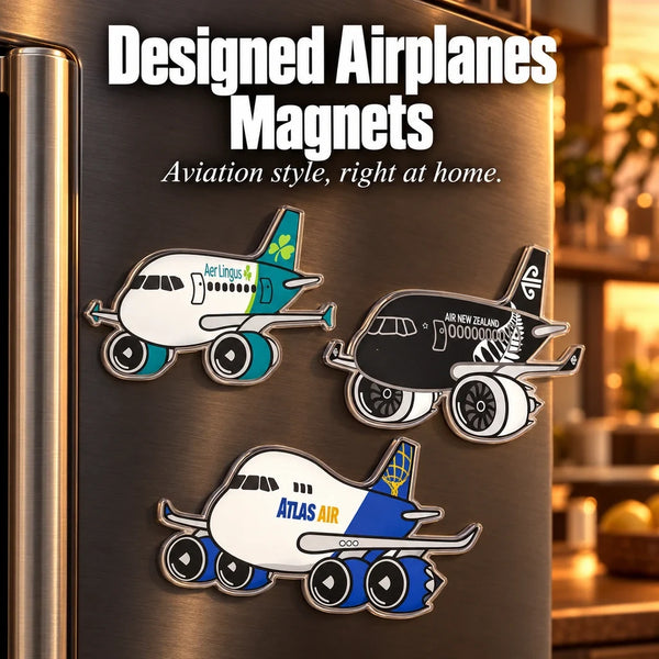 Designed Airplanes Magnets