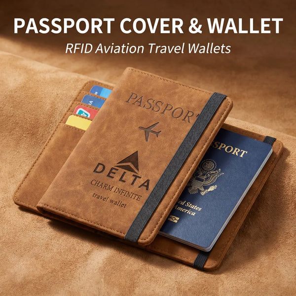 Designed Passport Cover Travel Wallet Passport Holder