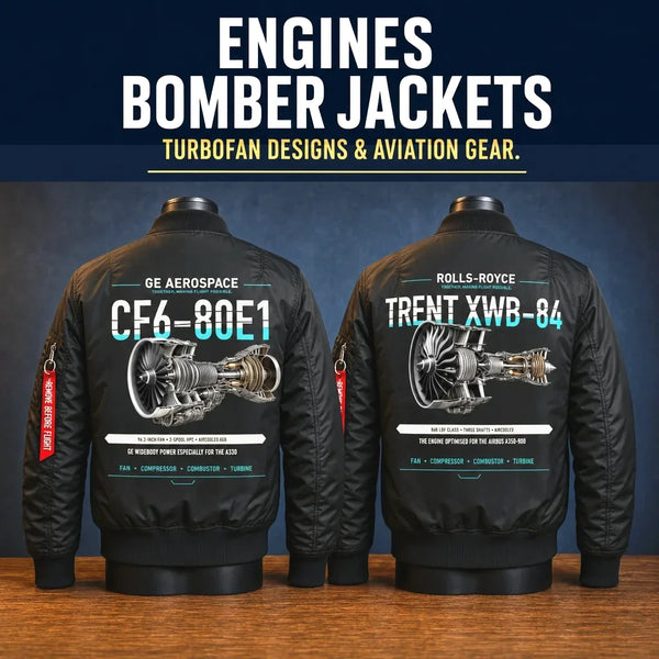 Engine Enthusiasts Bomber Jackets