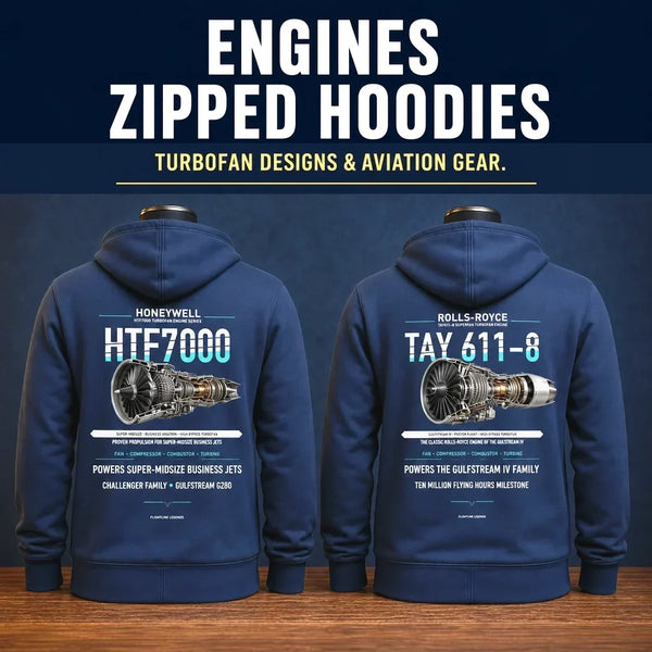 Engine Enthusiasts Zipped Hoodies