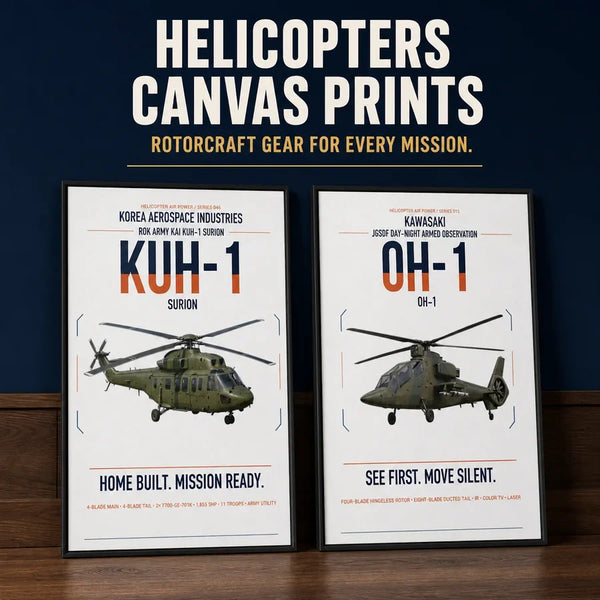 Helicopter Canvas Prints