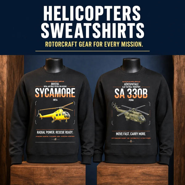 Helicopter Sweatshirts
