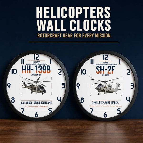 Helicopter Wall Clocks