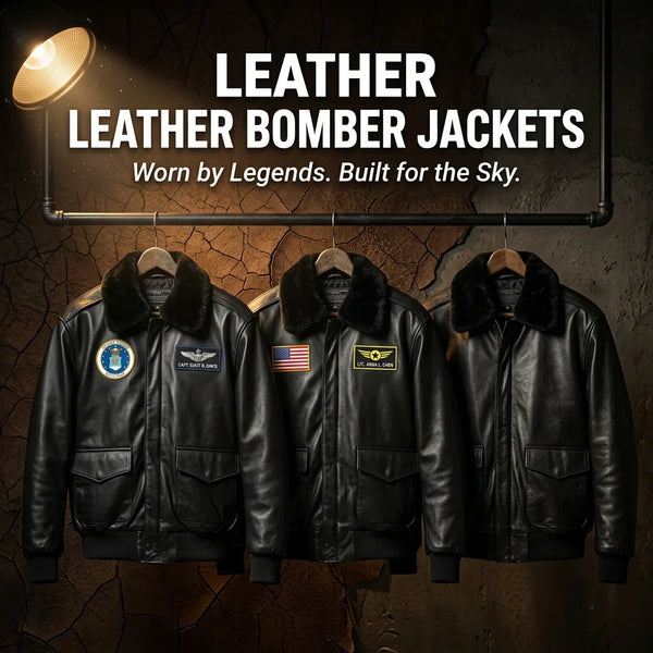 Leather Bomber Jackets