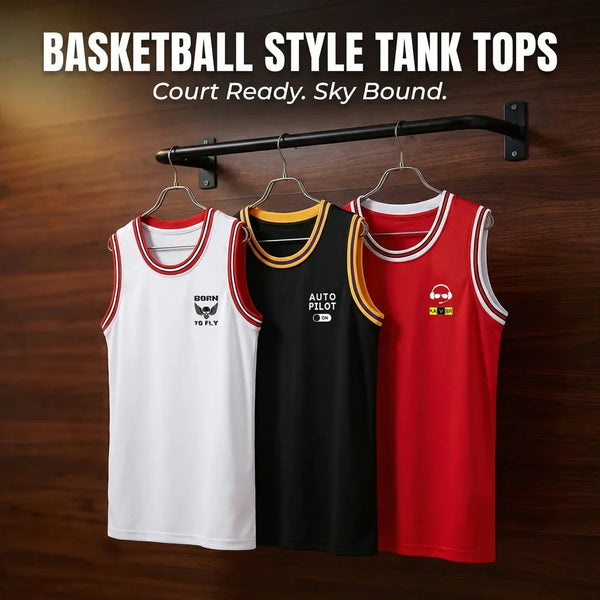 Basketball Style Sports Tank Tops
