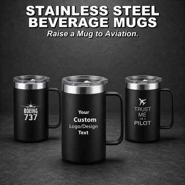 Stainless Steel Coffee & Beer Mugs