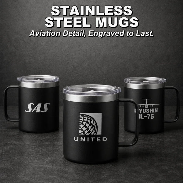 Stainless Steel Laser Engraved Mugs