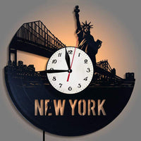 Thumbnail for New York City Vinyl Record Designed Wall Clocks