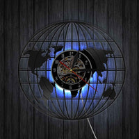 Thumbnail for World Map Vinyl Record Designed Wall Clocks