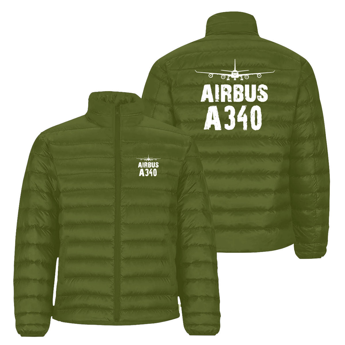 Airbus A340 & Plane Designed Padded Jackets