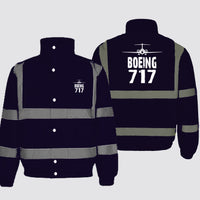Thumbnail for Boeing 717 & Plane Designed Reflective Winter Jackets