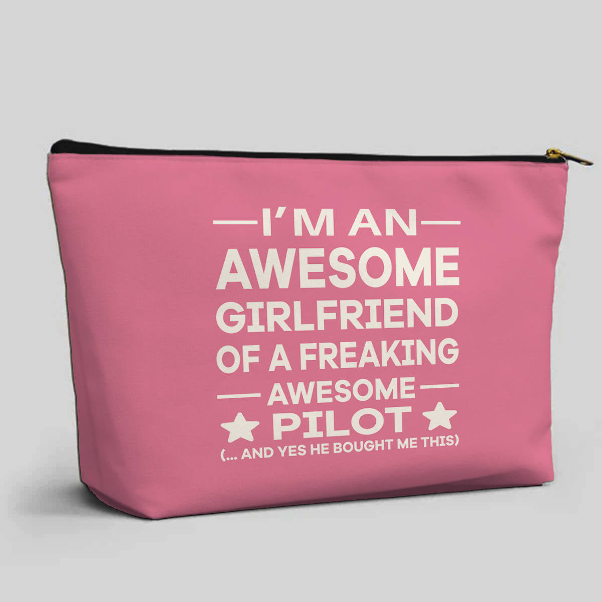 I am an Awesome Girlfriend Designed Zipper Pouch