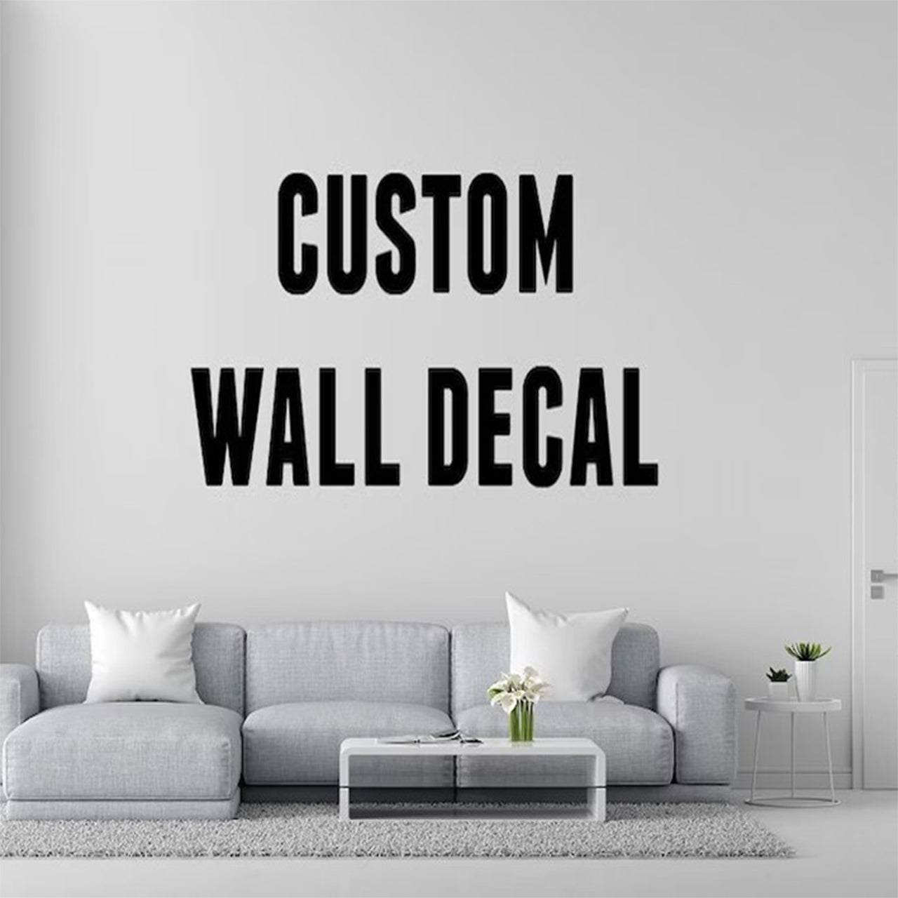 YOUR CUSTOM DESIGN & IMAGE & LOGO & TEXT & OUTLINE Designed Wall Stickers