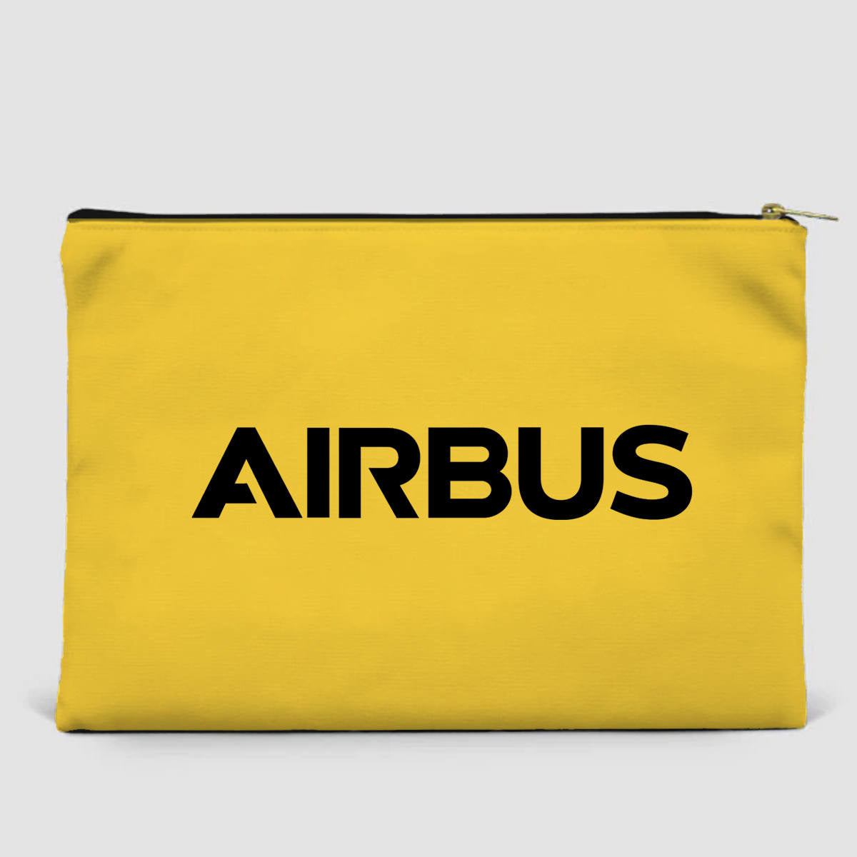 Airbus & Text Designed Zipper Pouch