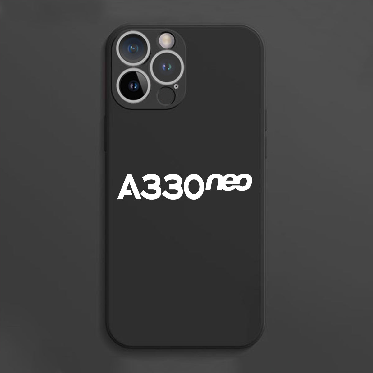 A330neo & Text Designed Soft Silicone iPhone Cases
