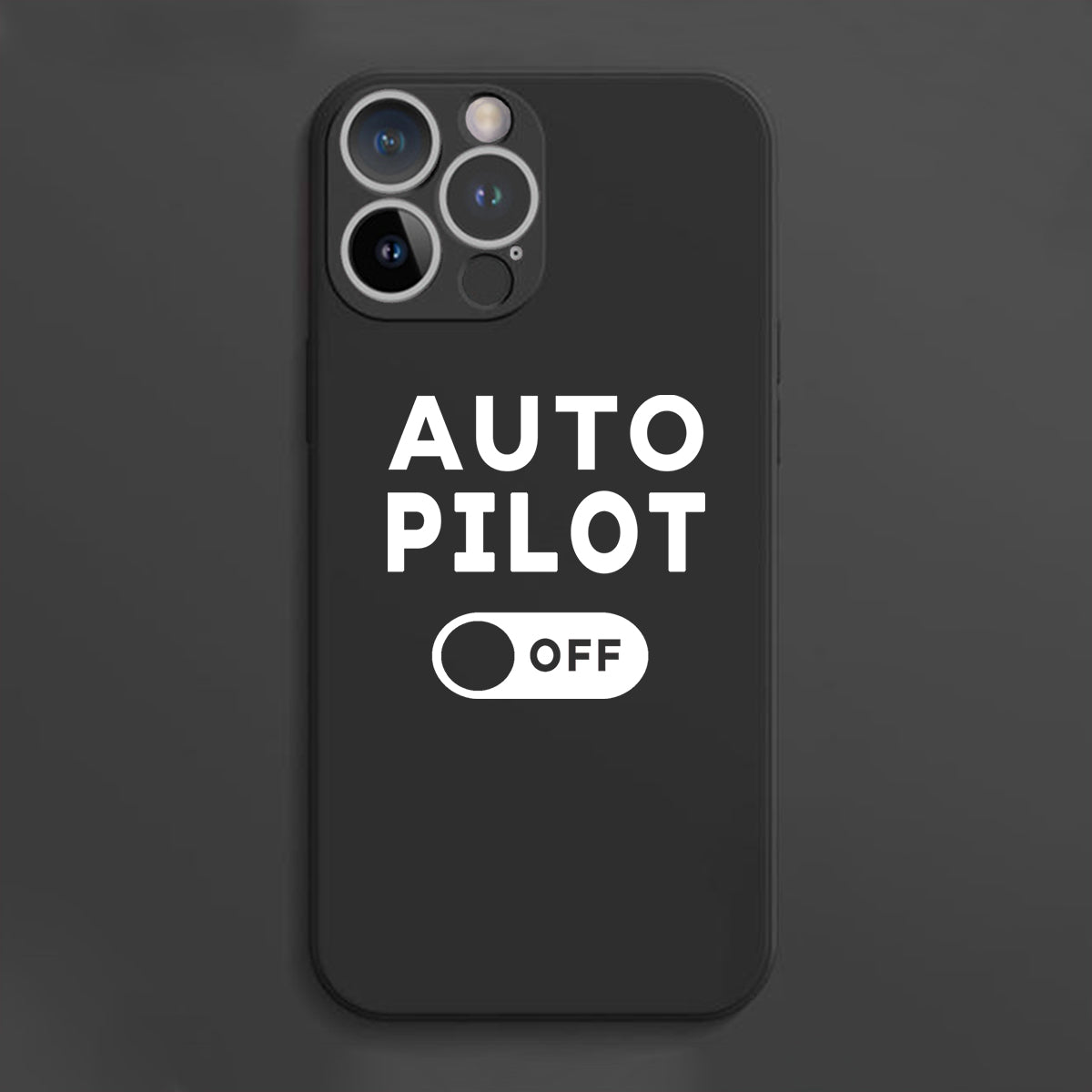 Auto Pilot Off Designed Soft Silicone iPhone Cases