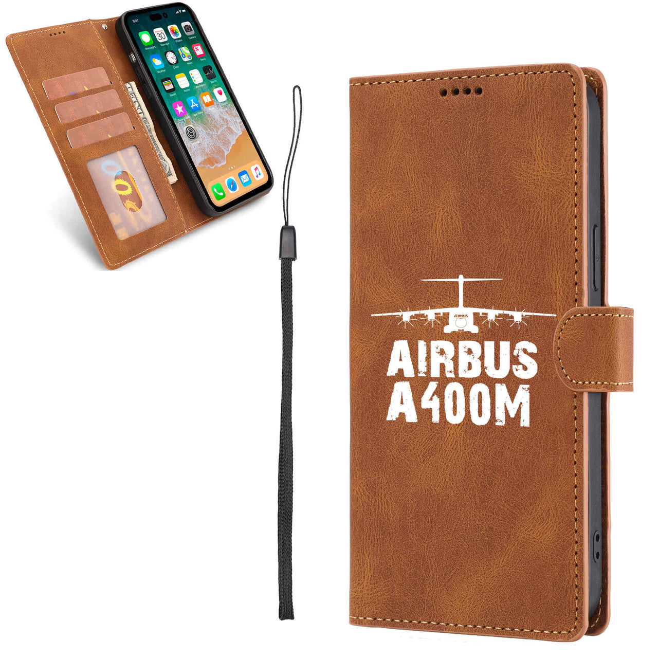 Airbus A400M & Plane Designed Leather Samsung S & Note Cases