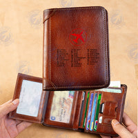 Thumbnail for Aviation Alphabet 2 Designed Leather Wallets