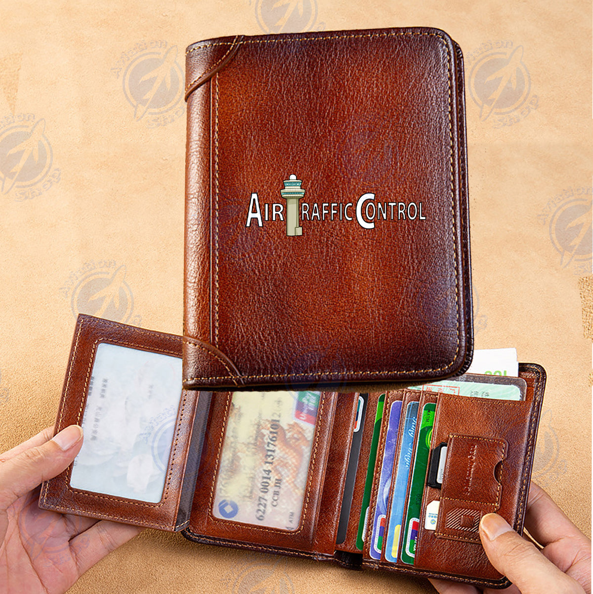 Air Traffic Control Designed Leather Wallets