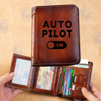 Thumbnail for Auto Pilot ON Designed Leather Wallets