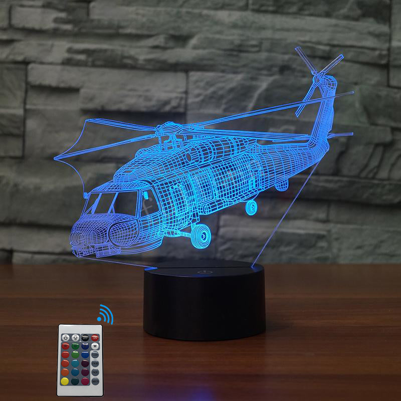 Sikorsky SH-60 Seahawk Designed 3D Lamp
