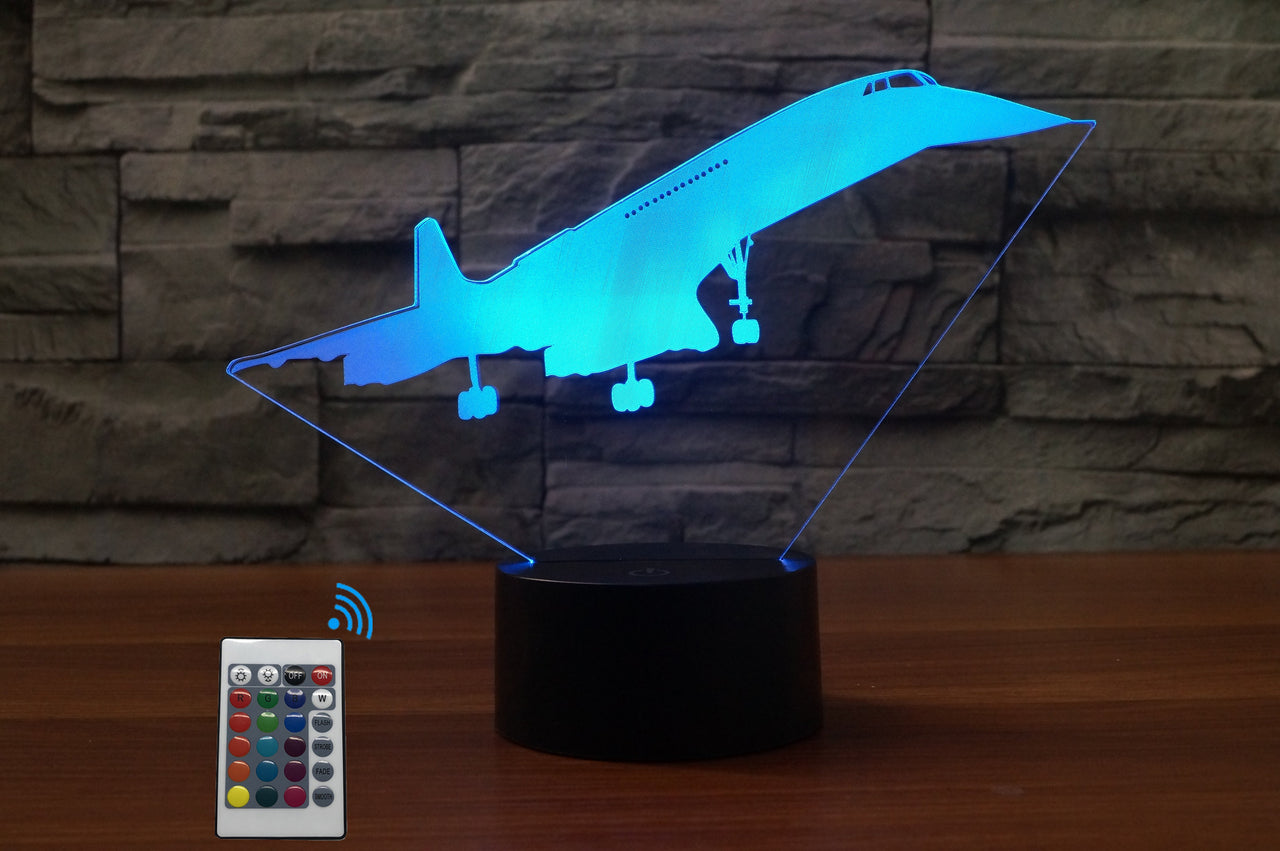 Concorde Designed 3D Lamps