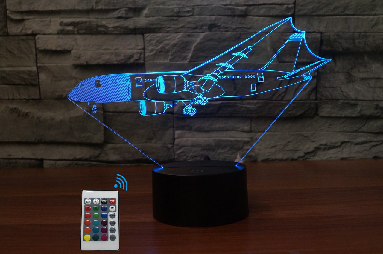 Beautiful Boeing 787 Dreamliner Designed 3D Lamp