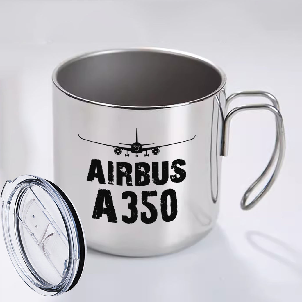 Airbus A350 & Plane Designed Stainless Steel Portable Mugs