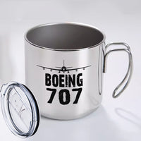 Thumbnail for Boeing 707 & Plane Designed Stainless Steel Portable Mugs