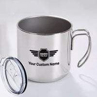 Thumbnail for Custom Name (Badge 5) Designed Stainless Steel Portable Mugs