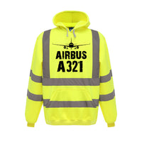 Thumbnail for Airbus A321 & Plane Designed Reflective Hoodies