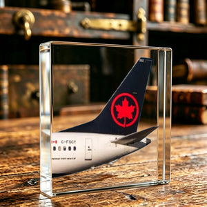 Air Canada Tail Logo Crystal Ornament