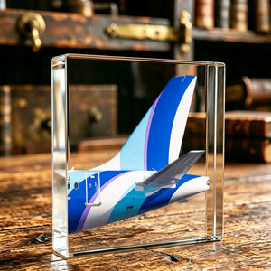 jetBlue Airways Airlines Tail Logo Crystal Ornament