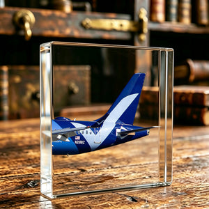Breeze Airways Tail Logo Crystal Ornament