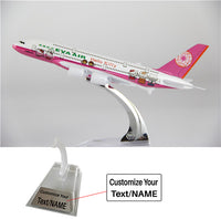 Thumbnail for Eva Air Airbus A380 (Pink) Airplane Model (16CM)