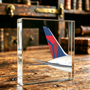 Delta Air Tail Logo Crystal Ornament
