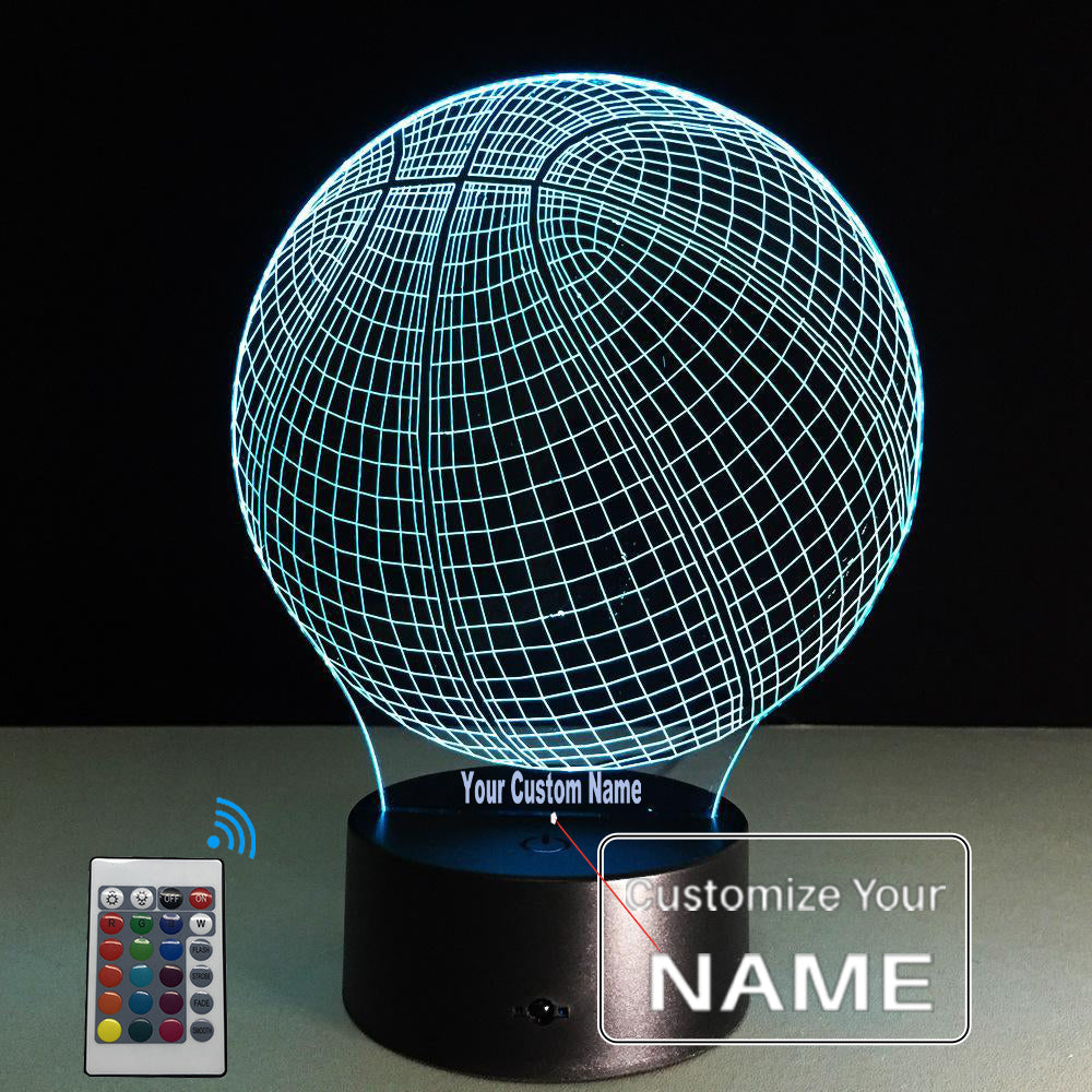 3D Basketball Designed Night Lamp